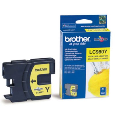 Brother LC980 Y Innobella™ Ink, Ink Cartridge, Yellow Single Pack, LC-980Y Brother LC980 Y Innobella™ Ink, Ink Cartridge, Yellow Single Pack, LC-980Y